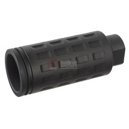 G&P MOTS Flash Hider for Tokyo Marui M16 Series (14mm) (Long) (Checkers,Black)