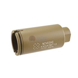 Madbull Noveske KX3 Adjustable Amplifier Flash Hider (14mm CCW) - TAN