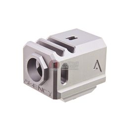 RWA Agency Arms 417 Compensator (Dual Port, 14mm CCW) - Silver
