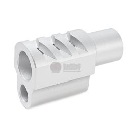 5KU 1911 Punisher Compensator For Tokyo Marui 1911 Style 2 - Silver