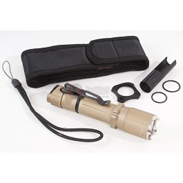 OPSMEN FAST 501A Tactical Flashlight w/ Crenulated Bezels (1000 Lumen) - DE