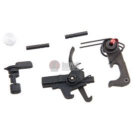 Z-Parts 3 Round Burst AR Trigger Set (Steel) for G&P / WA / Inokatsu M4 GBBR Airsoft - Black