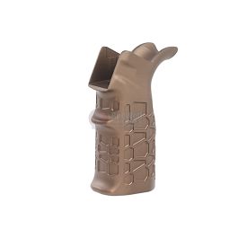 G&P Aluminum (CNC Process) Honeycomb Heat Sink Grip for Tokyo Marui & G&P M4 / M16 Series - Sand
