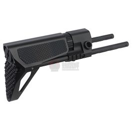 G&P PDW Stock (Slim) for Tokyo Marui & G&P M4 / M16 Metal Body Series (Checker, Black)