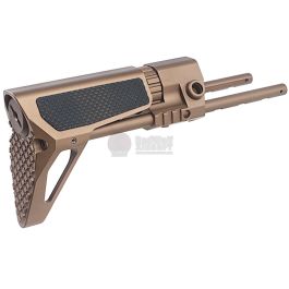 G&P PDW Stock (Slim) for Tokyo Marui & G&P M4 / M16 Metal Body Series (Checker, Sand)