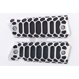 GK Tactical CNC Aluminum 'Cobra' Full Size 1911 Pistol Grip - 2 Tone