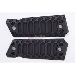 GK Tactical CNC Aluminum 'Cobra' Full Size 1911 Pistol Grip - Black