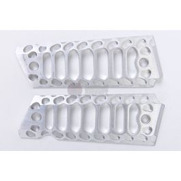 5KU 1911 Grip Panels 'Cobra Skeleton' Full Size for 1911 GBB Pistol - Silver