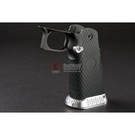 Airsoft Surgeon RWA Infinity CNC Aluminum Standard Logo Recess Grip Set - Black