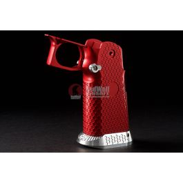 Airsoft Surgeon RWA Infinity CNC Aluminum Standard Logo Recess Grip Set - Crimson Red