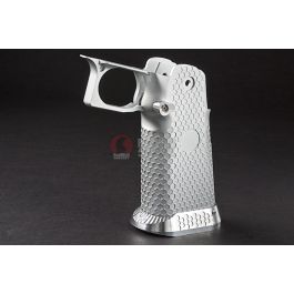 Airsoft Surgeon RWA Infinity CNC Aluminum Standard Logo Recess Grip Set - Silver
