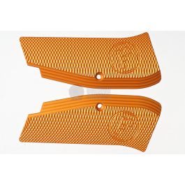 KJ Works CZ Logo Aluminium Hand Grip for CZ SP-01 Shadow - Orange