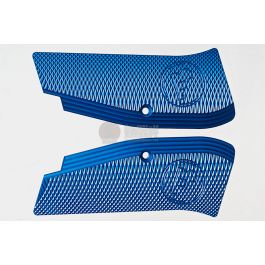 KJ Works CZ Logo Aluminium Hand Grip for CZ SP-01 Shadow - Blue