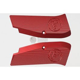 KJ Works CZ Logo Aluminium Hand Grip for CZ SP-01 Shadow - Red