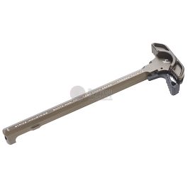 Strike Industries Charging Handle with Black Extended Latch Combo - FDE