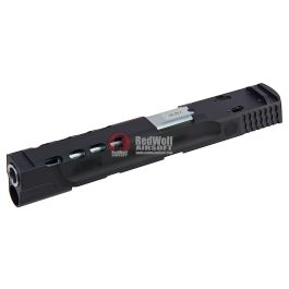 Detonator Aluminum 5 inch Performance Centre Ported Slide Set for Tokyo Marui M&P9L PC GBB - Matt Bl