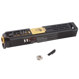 Guns Modify Aluminum Slide with Stainless (Nitride Gold) Barrel Set for Tokyo Marui Model 26 LW Styl
