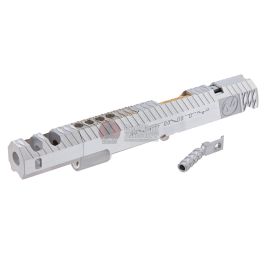 Gunsmith Bros CNC Aluminum IMM Rhombus Style Open Slide Set for Tokyo Hi-Capa Series - Silver