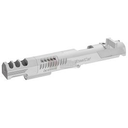 Gunsmith Bros CNC Aluminum Limcat Steel Cat Open Slide Set for Tokyo Marui Hi Capa 5.1 - Silver