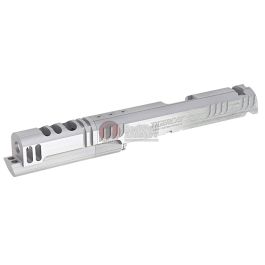 Gunsmith Bros CNC Aluminum Limcat Tigercat Open Slide Set for Tokyo Marui Hi-Capa 5.1 - Silver