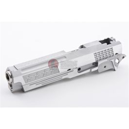 Gunsmith Bros CNC Aluminum STARS Standard Slide Kit Set for Tokyo Marui Hi-Capa Series - Silver