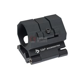 G&P Keymod Adjustable Flashlight Mount for Keymod System - Black