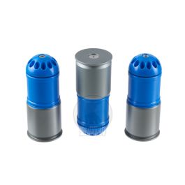 MAG 40mm Grenade Airsoft (120 rounds, 3pcs) - Blue