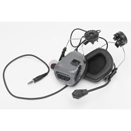 Earmor Tactical Hearing Protection Helmet Version Ear-Muff - Gray