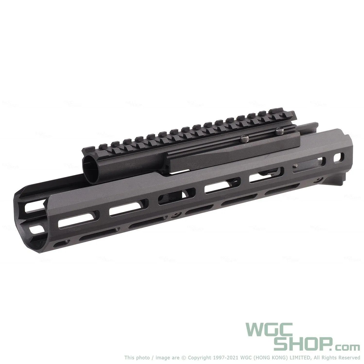 HEPHAESTUS AK M-LOK 10.5 Inch Handguard Set with Railed Gas Tube for Marui AK GBB Airsoft