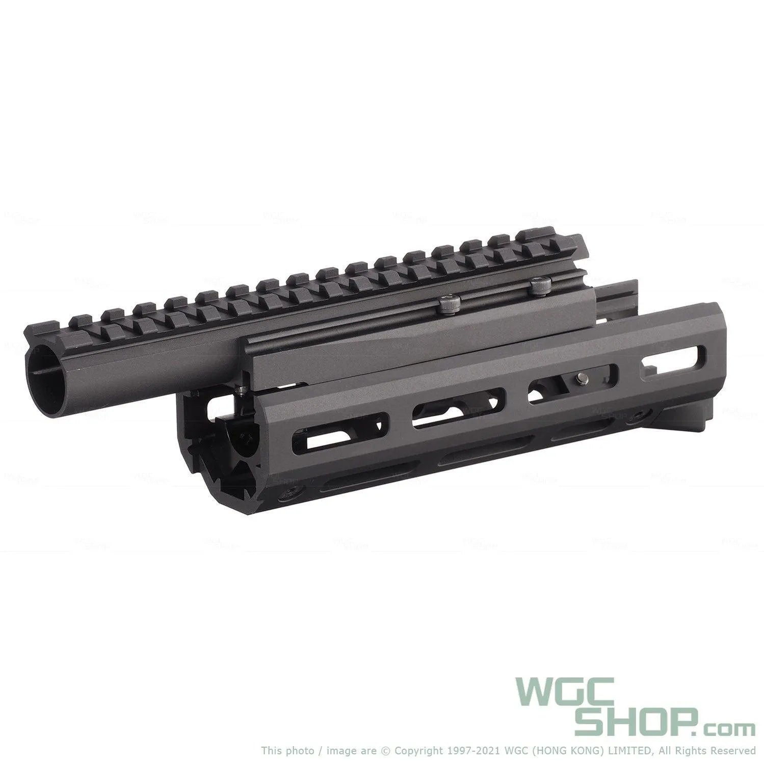HEPHAESTUS AK M-LOK 6.5 Inch Handguard Set with Railed Gas Tube for Marui AK GBB Airsoft