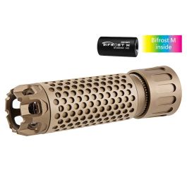 ACETECH Predator MKIII Tracer Suppressor Unit w/ Bifrost M (RGB Rainbow, M14CCW) - Tan