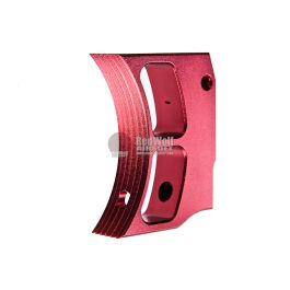 Airsoft Masterpiece Aluminum Trigger (Type 2) for Tokyo Marui Hi-Capa GBB - Red