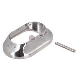 Airsoft Masterpiece Hugh Infinity Magwell for Aluminum Grip for Tokyo Marui Hi-Capa GBB - Silver