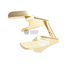 Airsoft Masterpiece Steel Thumb Safeties - SV ver.2 for Tokyo Marui Hi-Capa / 1911 GBB - Gold