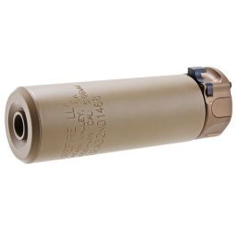 Angry Gun Socom556 Mini Dummy Silencer with Flash Hider (14mm CCW, FDE) - 2026 Edition