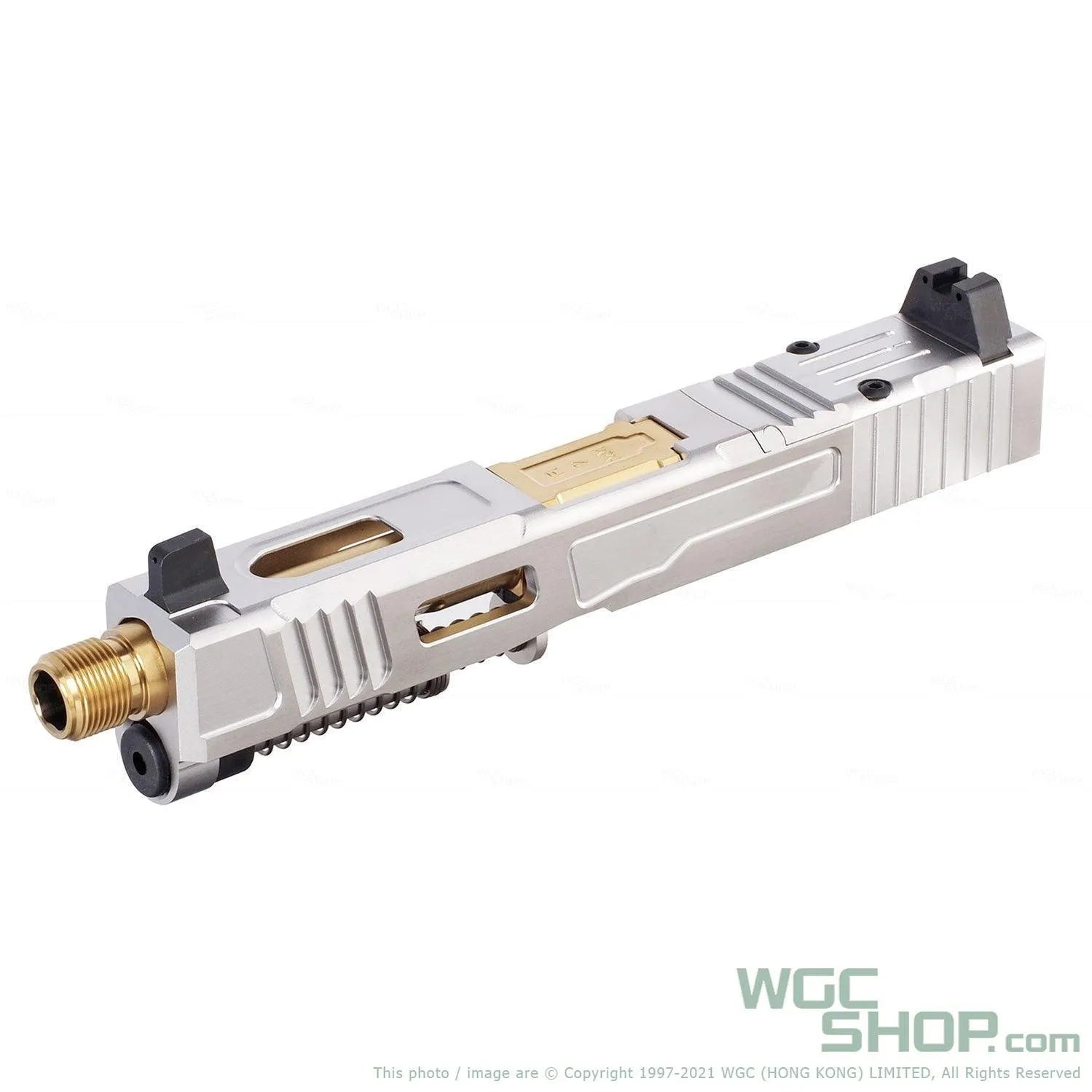 VFC Fowler Industries MKII Glock 19 Gen4 GBB Airsoft Complete Upper Slide Set - Stainless Steel