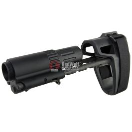 ARES Brace Stock (Adjustable, Type A) for ARES Amoeba M4 AEG Airsoft Series - Black