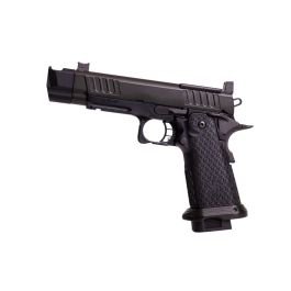 EMG 6mm Pro Shop Staccato P 2011 w/ Compensator Gas Airsoft Pistol - BK (R611-2) (by Army Armament)