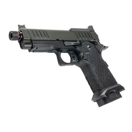 EMG 6mm Pro Shop Staccato C2 2011 RMR w/ Thread Outer Barrel Green Gas Airsoft Pistol - BK (by Army