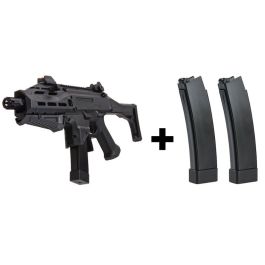 ASG CZ Scorpion EVO 3 ATEK Airsoft AEG Rifle - Black (with two extra magazines)