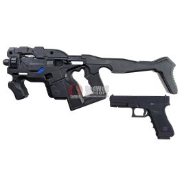 AVATAR HORNET M25 Black Obsidian Kit w/ Stock (Mass Effect) with Umarex Glock 17 Gen 3 GBB - Complet