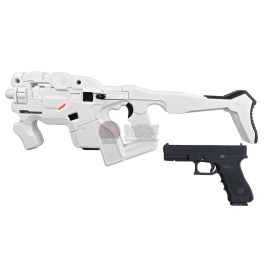 AVATAR HORNET M25 White Cerberus Kit w/ Stock (Mass Effect) with Umarex Glock 17 Gen 3 GBB - Complet
