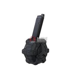 AW Custom G Series Green Gas Magazine (350 rounds Drum Magazine) - Black
