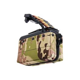 Battleaxe x T8 A&K MK46 Mod 0 Minimi AEG Drum Magazine (2000 rds, Sound Control, Turbine System) - M