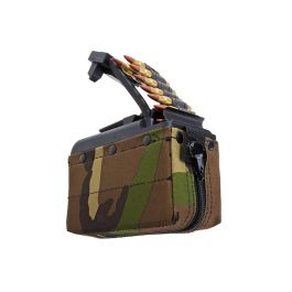 Battleaxe x T8 A&K MK46 Mod 0 Minimi AEG Drum Magazine (2000 rds, Sound Control, Turbine System) - W
