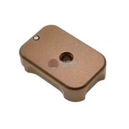 COWCOW Technology Aluminum CNC Tactical G Magbase for Tokyo Marui G-Series GBB Pistol - FDE