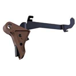 Crusader Fowler Industries Glock Trigger Set (CNC Aluminum) - Brass