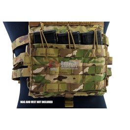 Crye Precision (By ZShot) AVS / JPC Molle Front Flap w/ Flat M4 Pouches (Multicam)