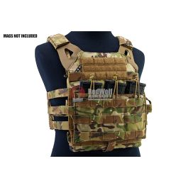 Crye Precision (By ZShot) Jumpable Plate Carrier JPC 2.0 w/ Flat M4 Molle Front Flap (M Size / Multi