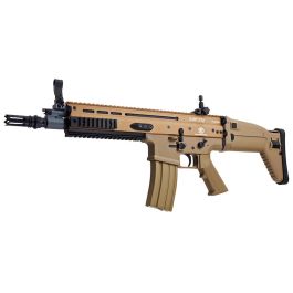 Cybergun FN SCAR-L Airsoft AEG Rifle - TAN (Metal Version, CM063) - by CYMA